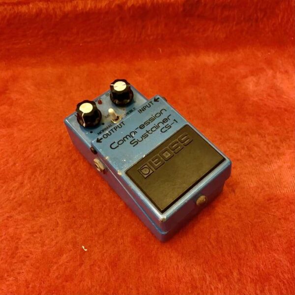 1980 Boss CS-1 compression sustainer pedal Blue - used Boss Guitar Effect Pedal