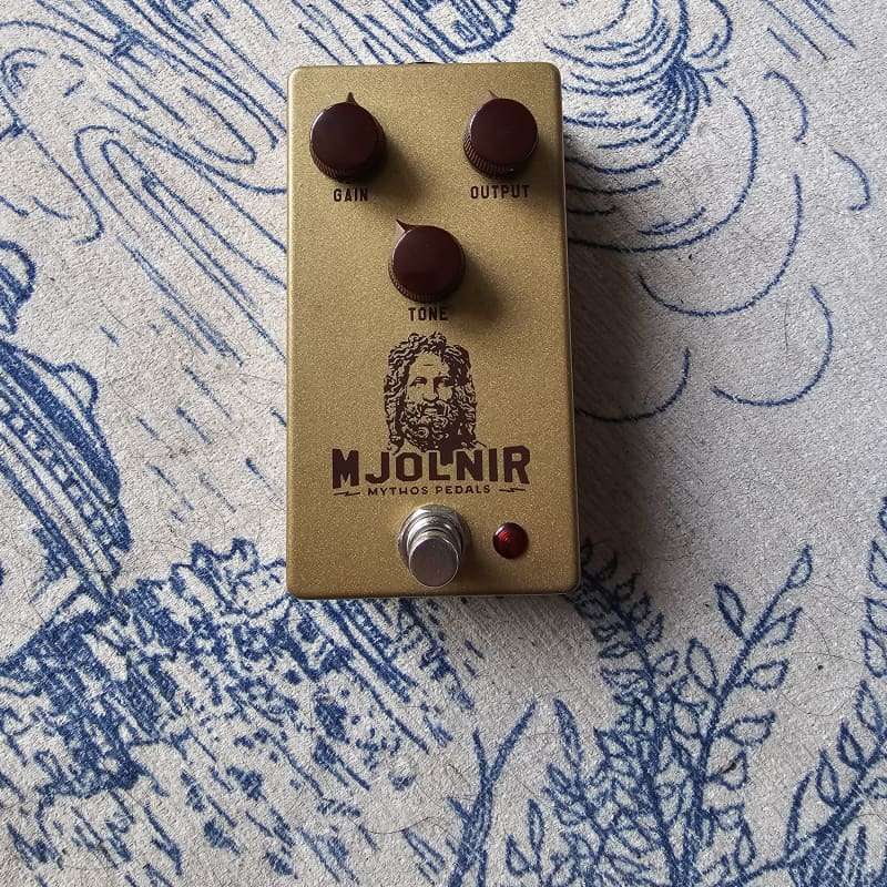 2010s Mythos Pedals Mjolnir Overdrive Gold with Red Knobs - used Mythos Pedals                  Overdrive    Guitar Effect Pedal