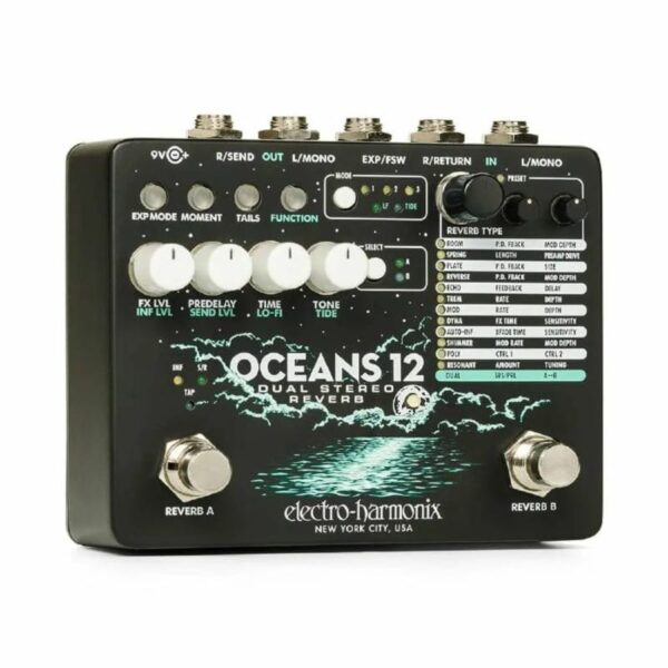 Electro-Harmonix Electro Harmonix Oceans 12 Stereo Pedal Dual - new Electro-Harmonix Guitar Effect Pedal