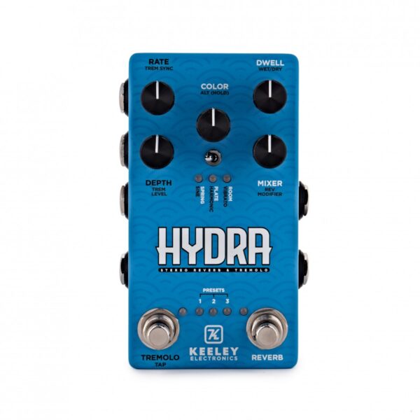 Keeley Hydra Stereo Reverb & Tremolo - New Keeley Electronics Guitar Effect Pedal