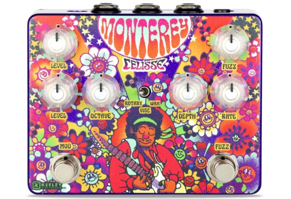 Keeley Monterey Limited Edition Fuzz Vibe Rotary Wah Pedal in Celisse Artist