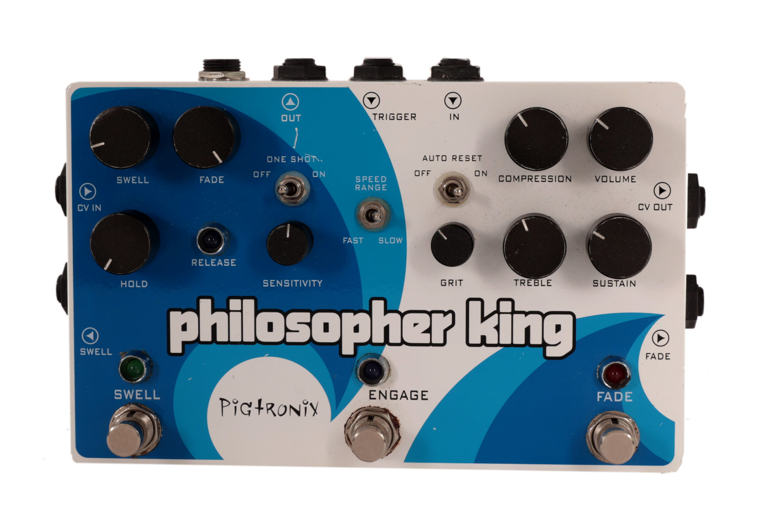 Second Hand Pigtronix Philosopher King Envelope Generator Sustainer Guitar Pedal 186