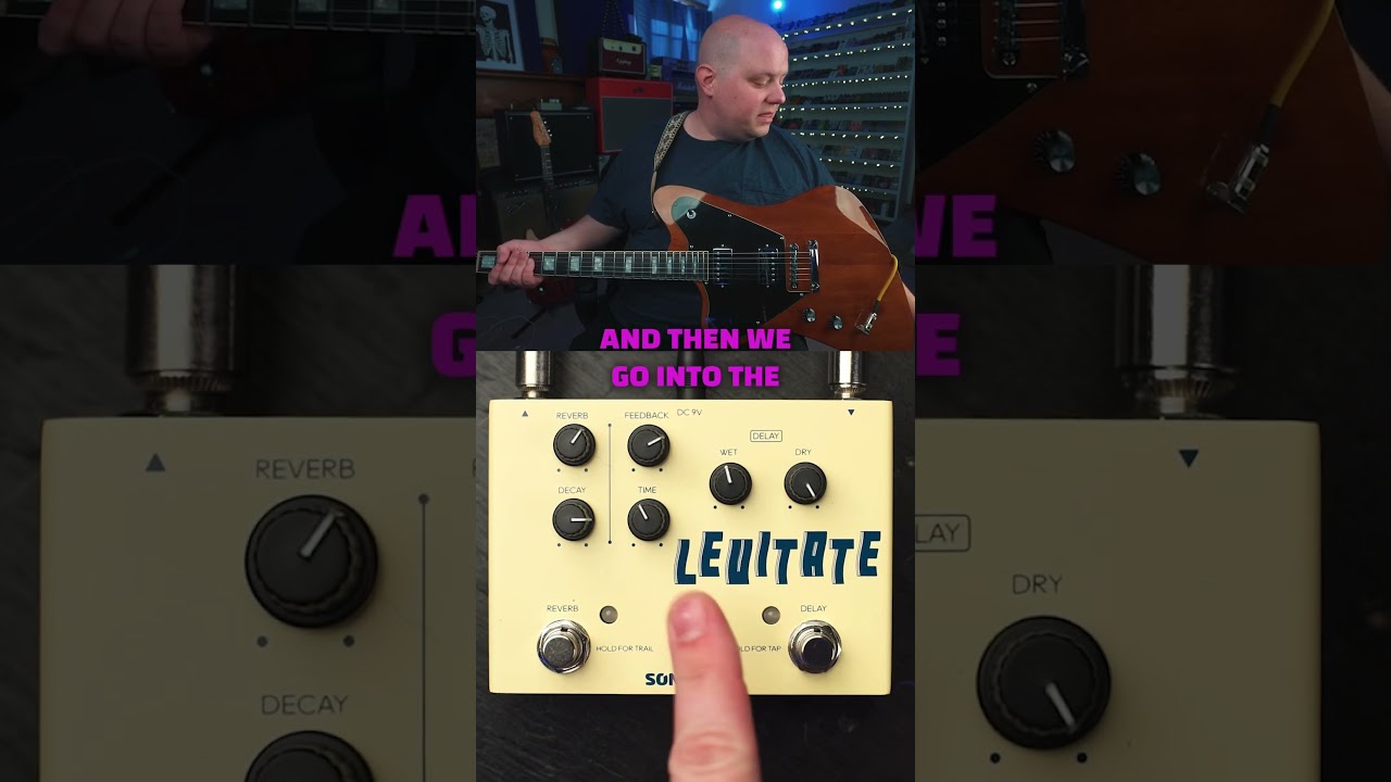 Video – The Sonicake Levitate is a delay and reverb pedal in 1 and is ultra affordable! #guitar #pedalboard