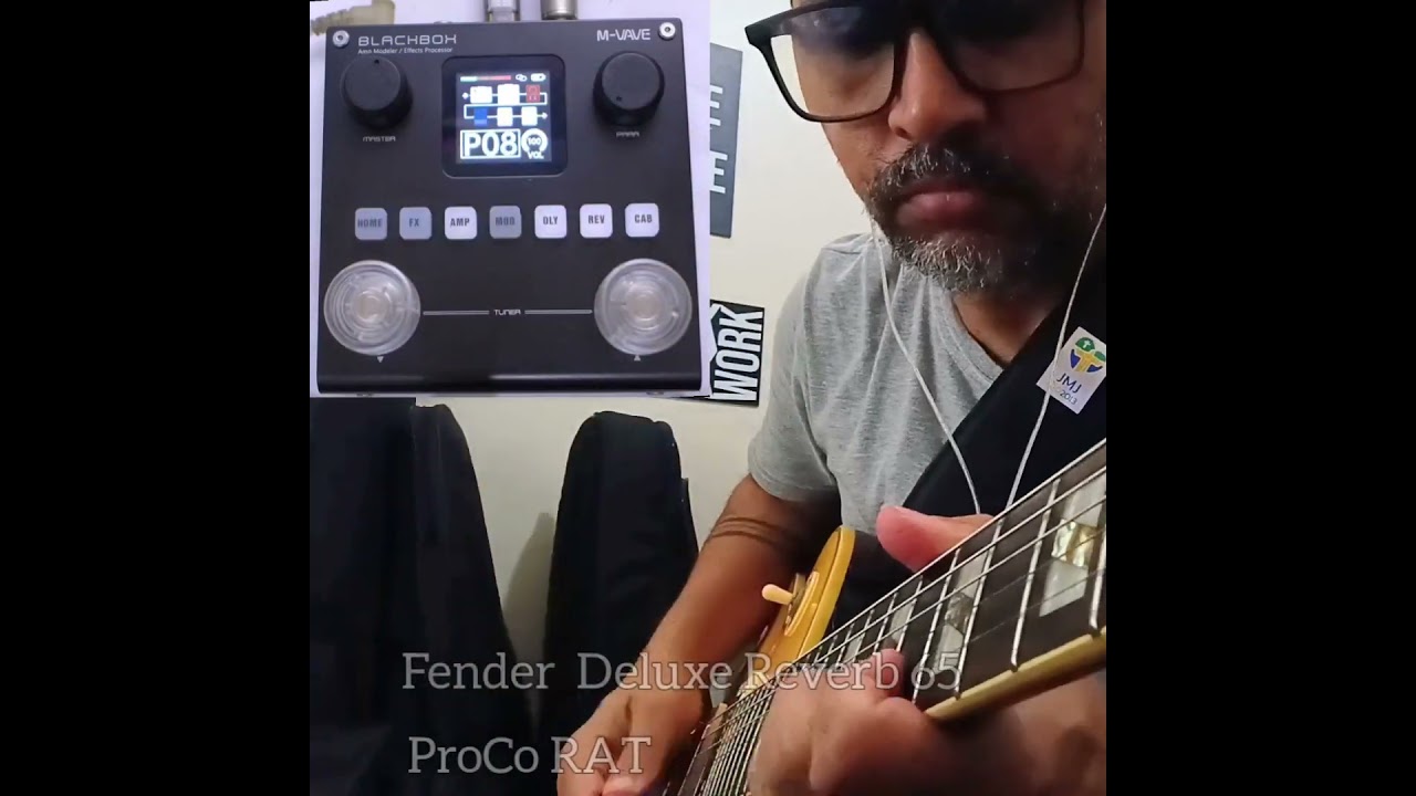 Video – Pack de capturas Deluxe 65  Blackbox – Fender Deluxe reverb 65 + Angry Charilie + RAT (pack am3 am2)