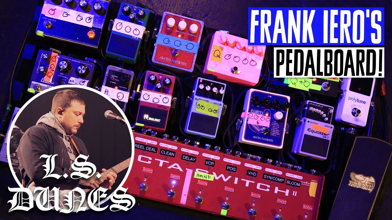 Rig Rundown Video – Frank Iero’s Pedalboard & Recreating My Chemical Romance Album Tones for Tour