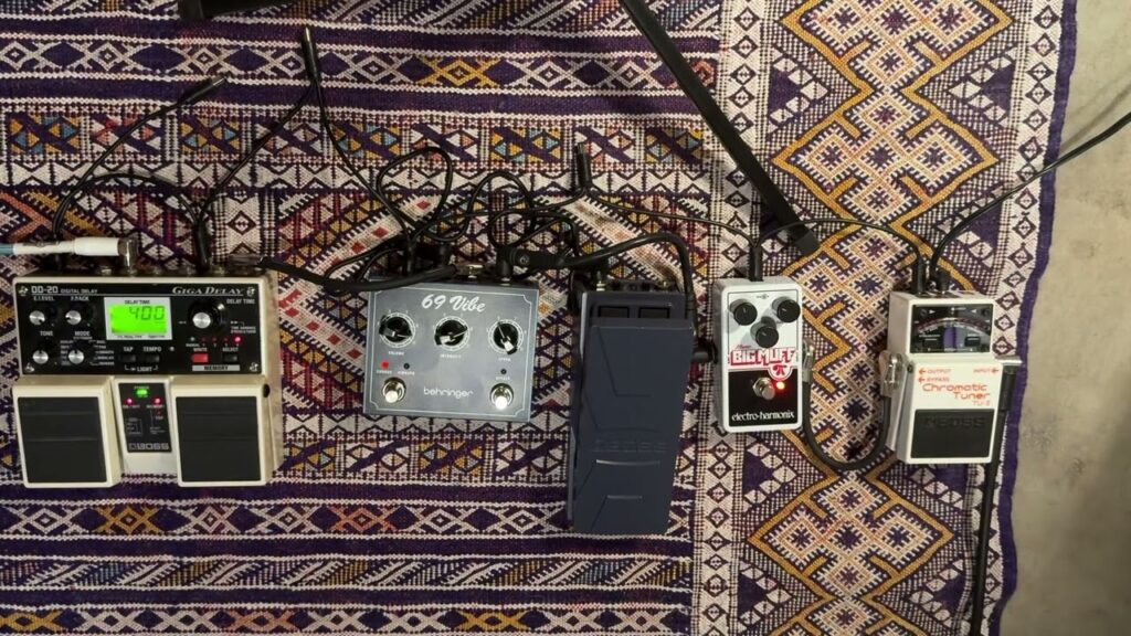 Expression Video – Behringer ‘69 Vibe w/expression pedal, Big Muff and Others