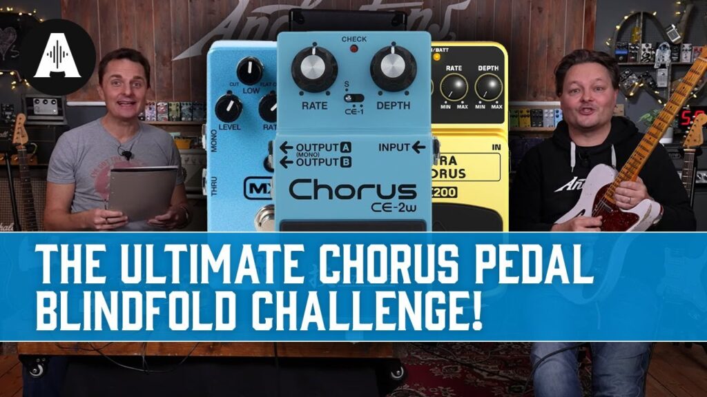 Chorus Video – The Ultimate Chorus Pedal Blindfold Challenge – 8 Pedals – £20 – £280 Shootout!