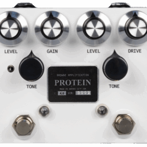 Browne Amplification The Protein V4 Dual Overdrive Pedal in White