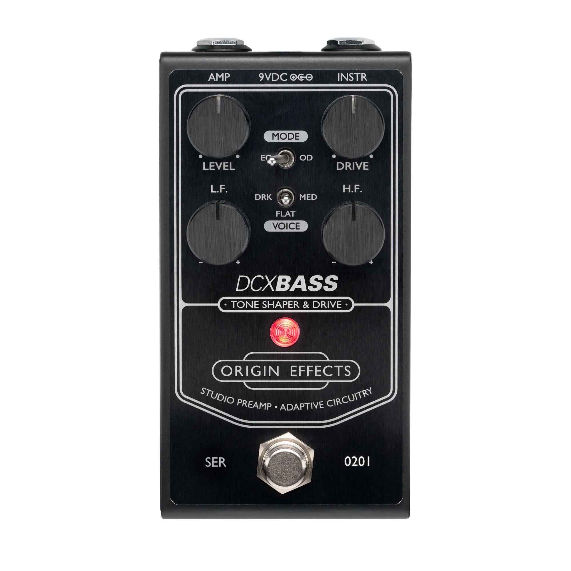 Origin Effects DCX BASS Studio Preamp Pedal - Black Edition