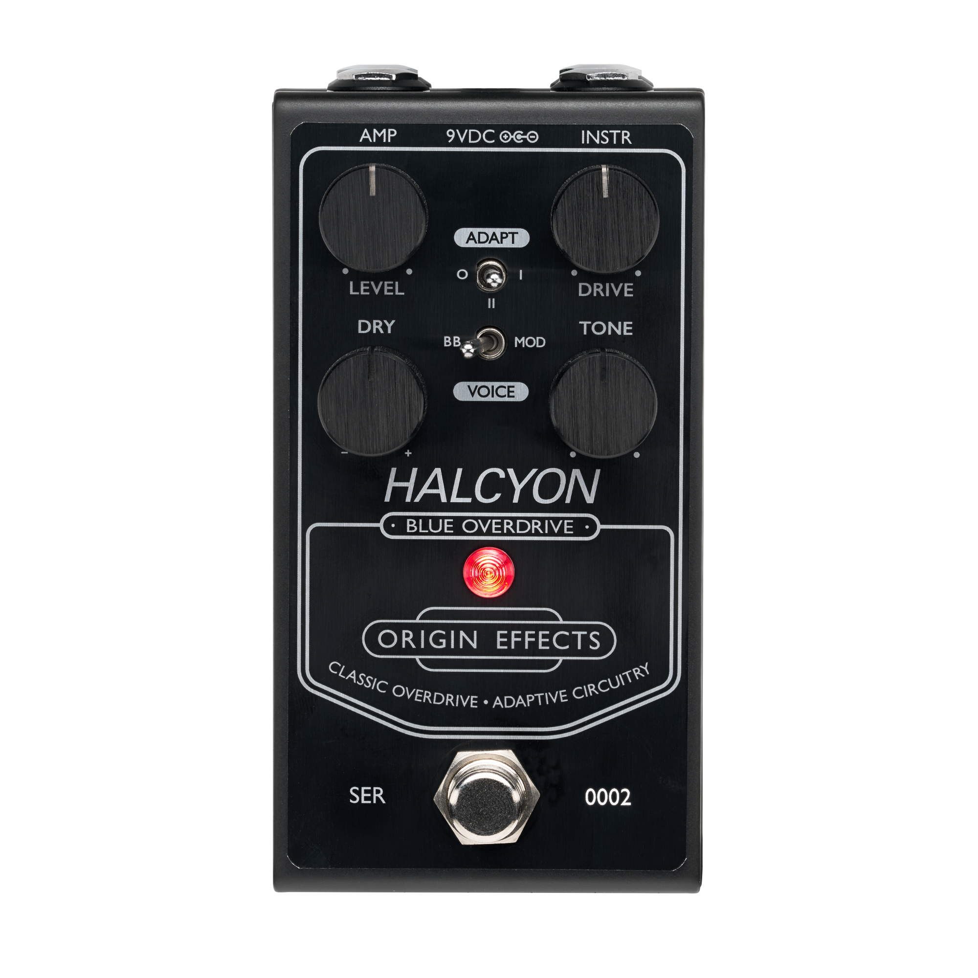 Origin Effects Halcyon Blue Overdrive Pedal - Black Edition