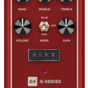 Revv Amplification G4 V2 Preamp Overdrive & Distortion Pedal in Red