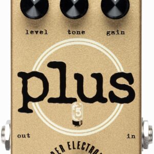 Barber Electronics Five Watt World PLUS Boost Overdrive Pedal in Gold
