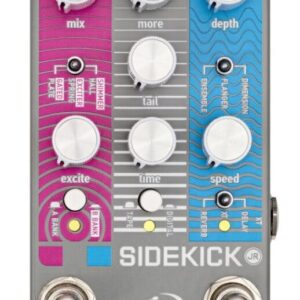 B Stock : Crazy Tube Circuits Sidekick JR Junior Chorus Flanger Delay Reverb Multi FX Pedal 001