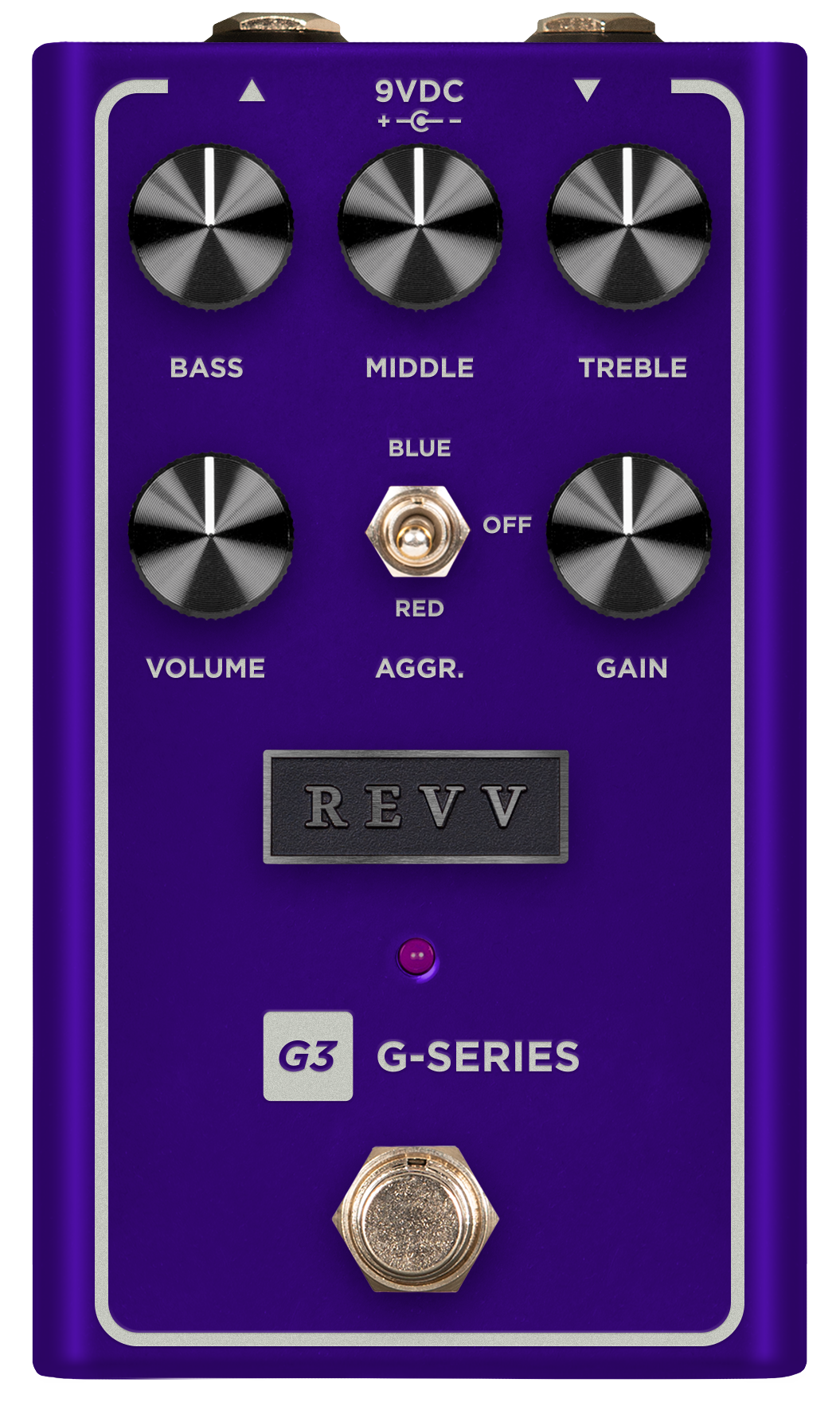 Revv Amplification G3 V2 Preamp Overdrive & Distortion Pedal in Purple