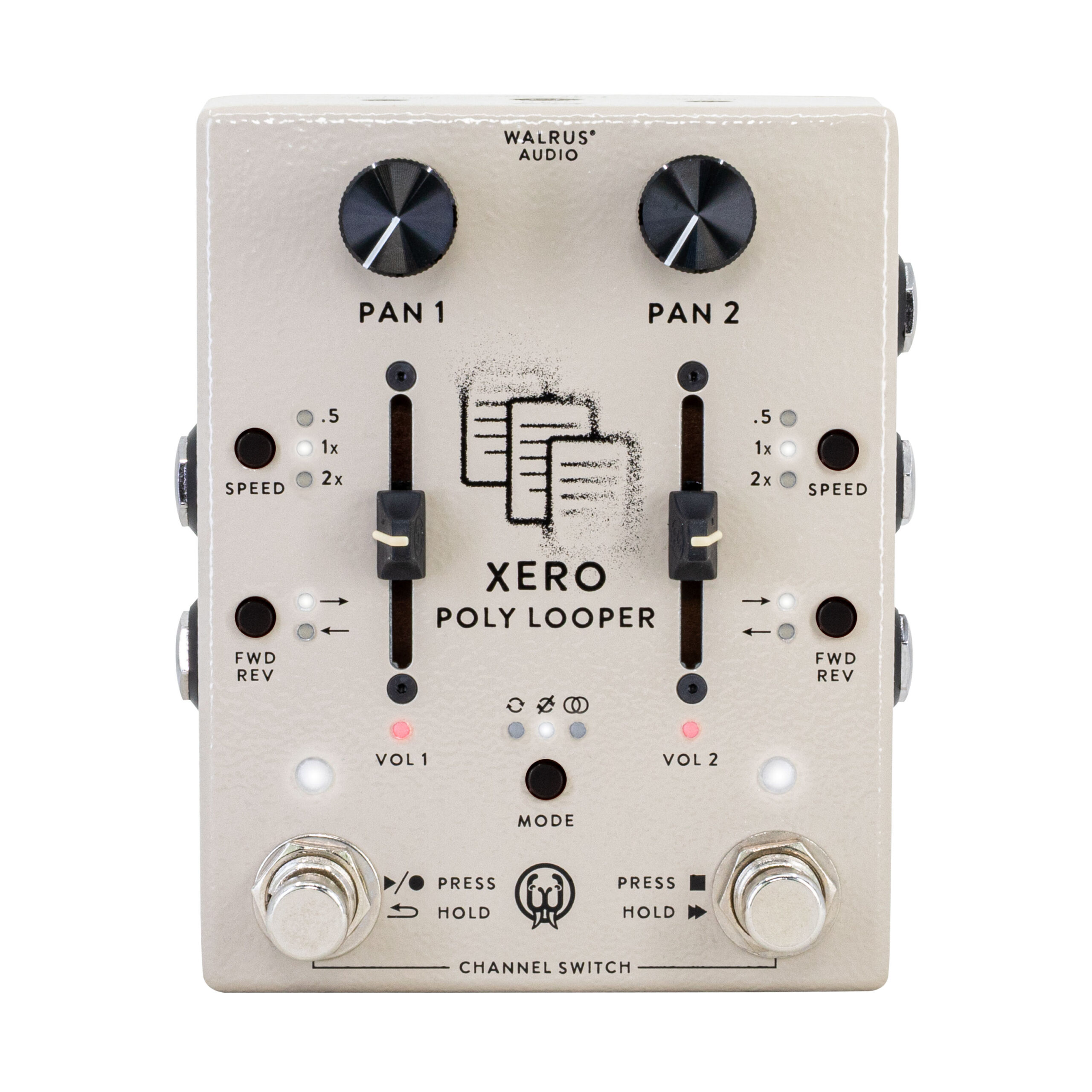 Walrus Audio Xero Polylooper Loop Pedal in Cream