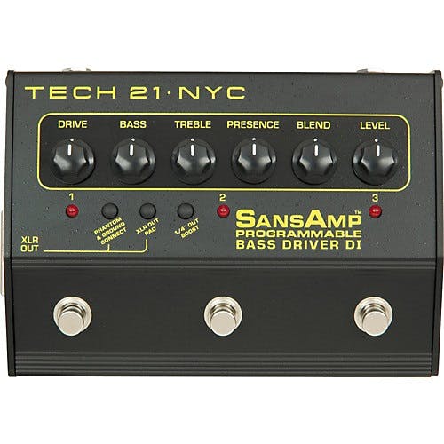 Tech 21 SansAmp Programmable Bass Driver DI Pedal