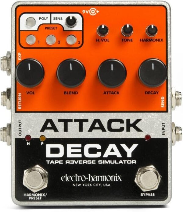 Electro Harmonix Attack Decay Tape Reverse Simulator Pedal