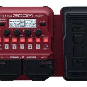 Zoom B1x Four Multi Effects Processor with Expression Pedal