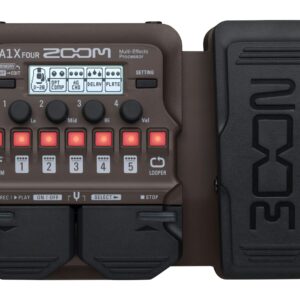 Zoom A1 Four Acoustic Multi Effects Pedal with Expression Footswitch