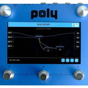 Poly Effects Beebo Visual Multi-modulation Pedal in Blue