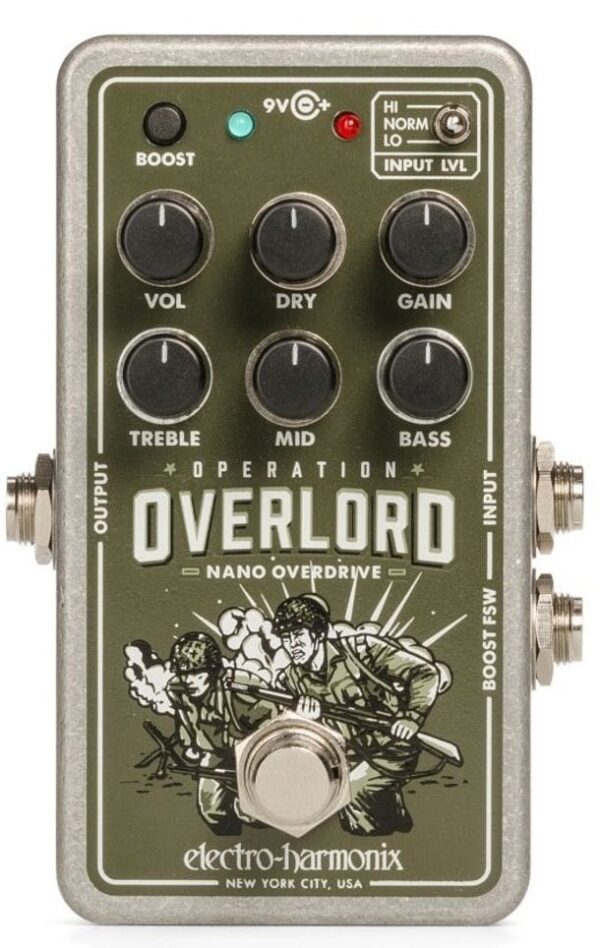 Electro Harmonix Nano Operation Overlord Allied Overdrive Pedal