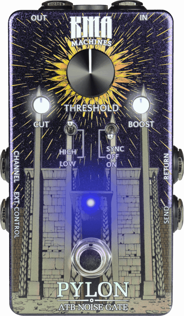 KMA Machines Pylon Active Transformer Boost Noise Gate Pedal