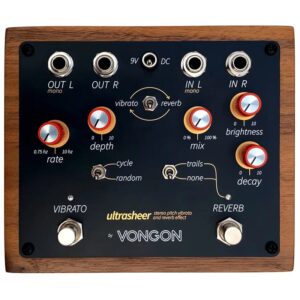Vongon Ultrasheer Stereo Pitch Vibrato and Reverb Pedal