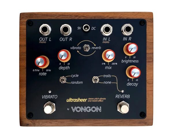 Vongon Ultrasheer Stereo Pitch Vibrato and Reverb Pedal
