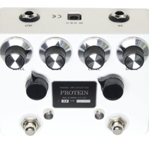 Browne Amplification 'The Protein' Dual Overdrive Pedal in White