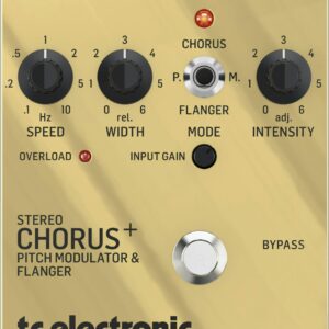 TC Electronic SCF Gold Legendary TC SCF Stereo Chorus Flanger Pedal Special Edition