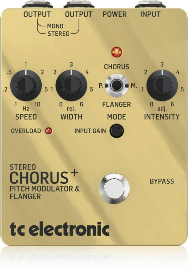 TC Electronic SCF Gold Legendary TC SCF Stereo Chorus Flanger Pedal Special Edition