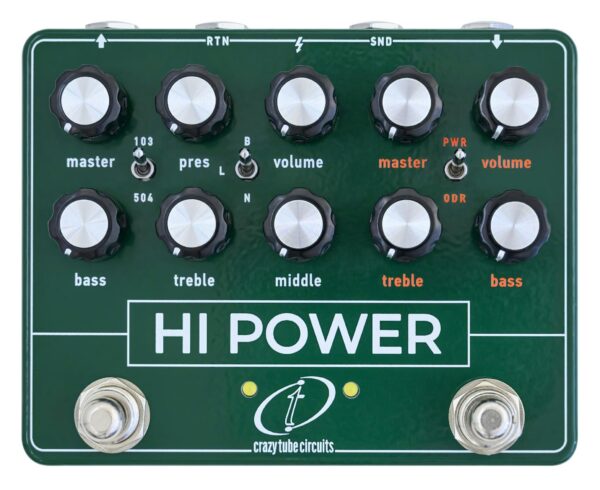 Crazy Tube Circuits HI POWER Dual Channel Amplifier & Overdrive Pedal