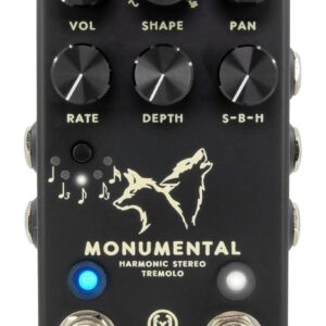 Walrus Audio Monumental Stereo Harmonic Tap Tremolo Pedal in Black