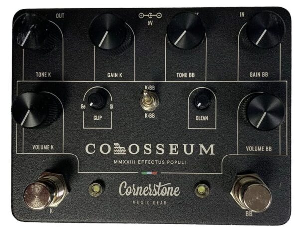 Cornerstone Colosseum Dual Overdrive Pedal in Black