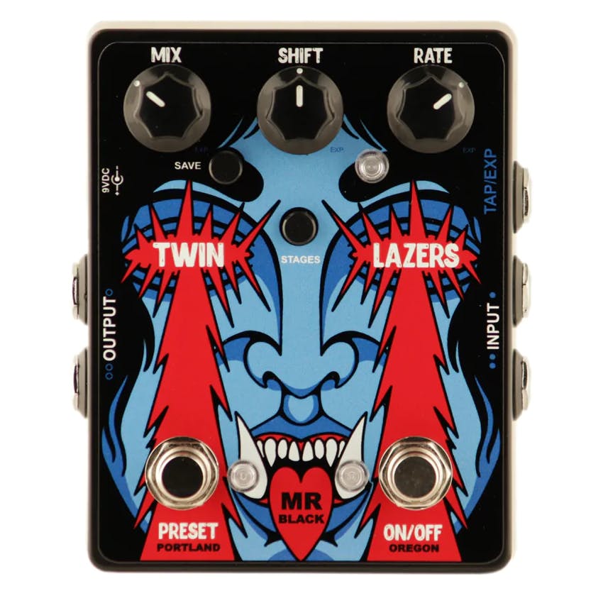 Mr. Black Twin Lazers K1 Dual Phase-Shifter Pedal