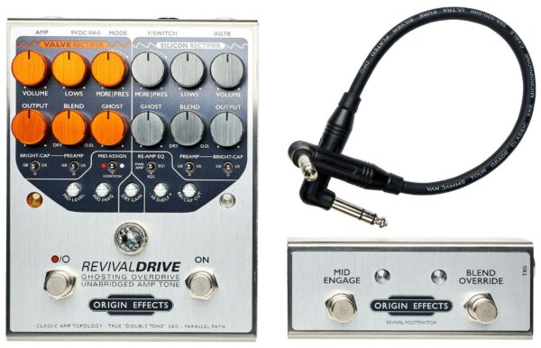 Origin Effects Revival Drive Overdrive Pedal and Footswitch Bundle