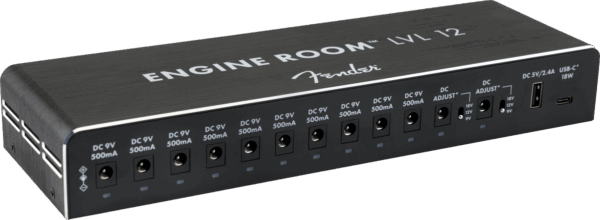 Fender Lvl12 Engine Room Pedal Power Supply in Black