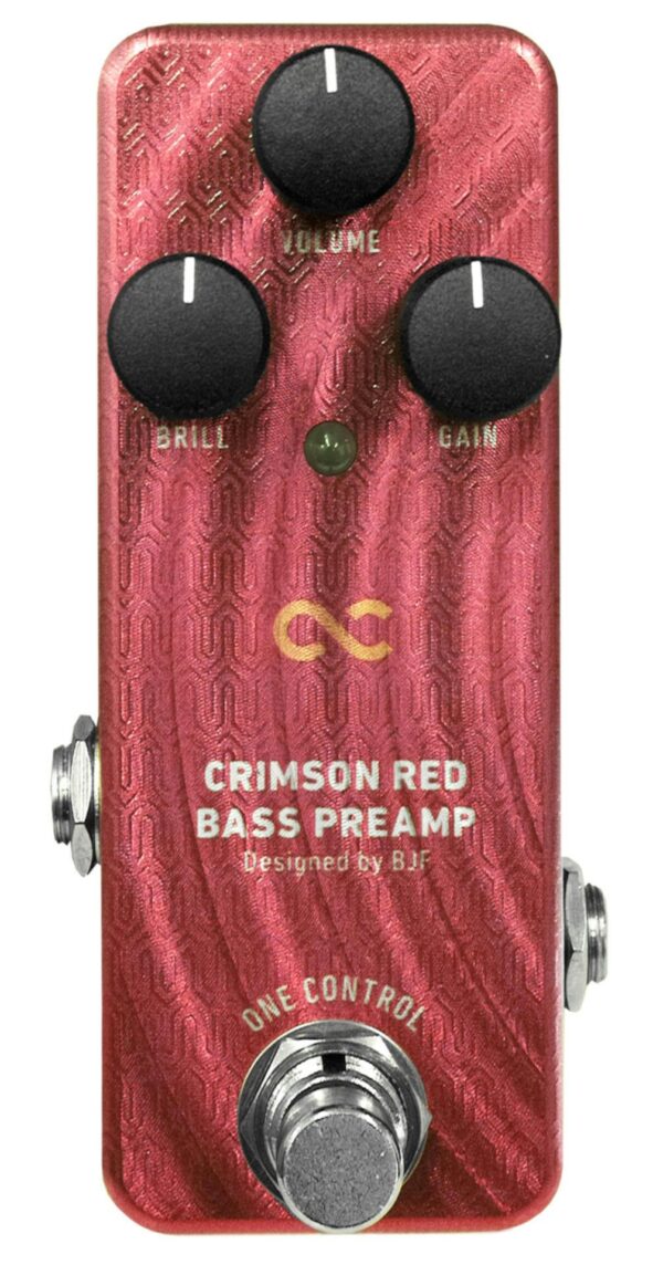 One Control BJF Series Crimson Red Bass Preamp Pedal