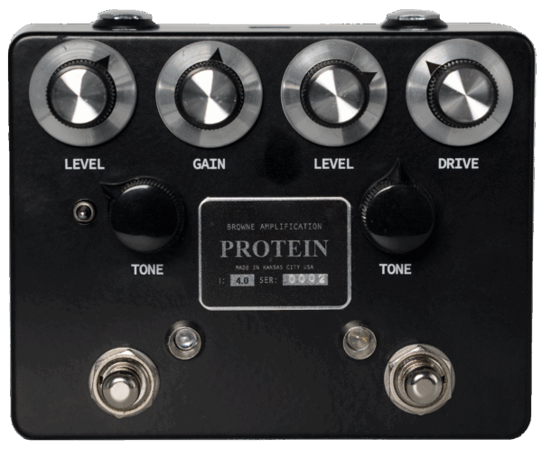 Browne Amplification The Protein V4 Dual Overdrive Pedal in Black