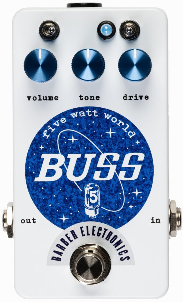 Barber Electronics Five Watt World BUSS Drive Pedal in White