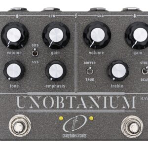 Crazy Tube Circuits Unobtainium RAW Dual Channel Amplifier Overdrive Pedal