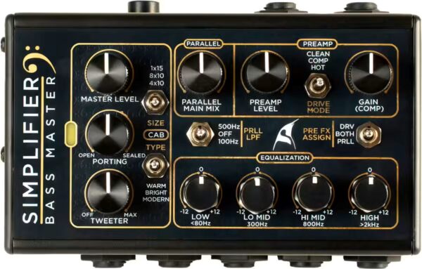 DSM and Humboldt Simplifier Bass Master Amp & Cab Simulator Pedal