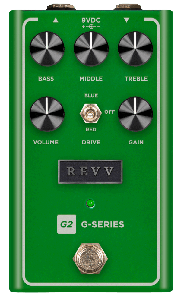 Revv Amplification G2 V2 Preamp Overdrive & Distortion Pedal in Green