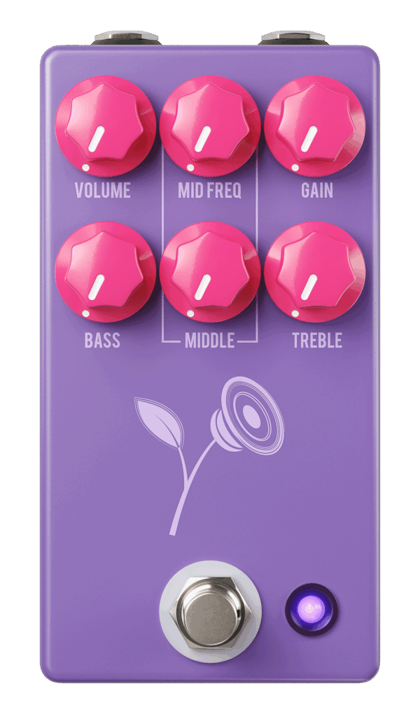 JHS Pedals Violet Lari Basilio Signature Overdrive Distortion Pedal in Purple