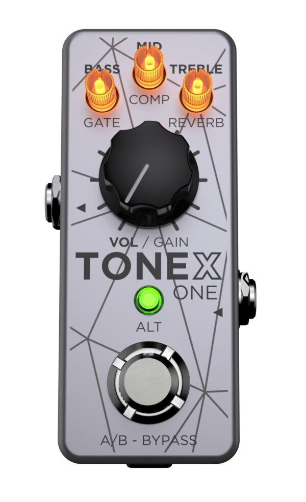 IK MultiMedia TONEX ONE Bass Edition Machine Modelling Pedal in Silver