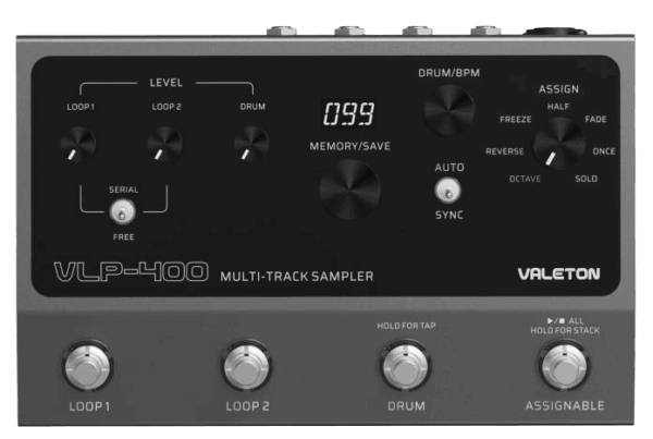 Valeton VLP-400 Stereo Dual Looper & Drum Rhythm Pedal