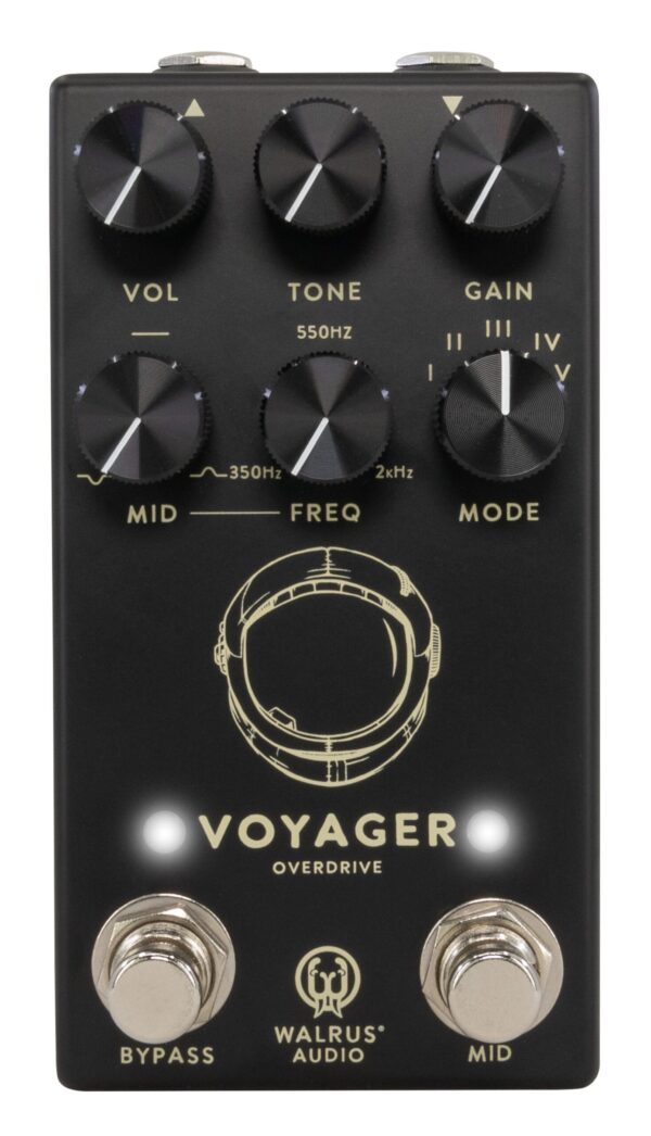 Walrus Audio Voyager MKII Preamp Overdrive Pedal in Black