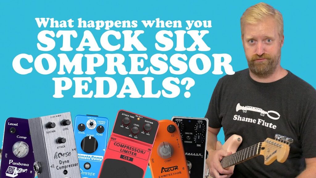 Video – SIX COMPRESSOR PEDALS AT THE SAME TIME! – The video no one asked for. #AffordABoard