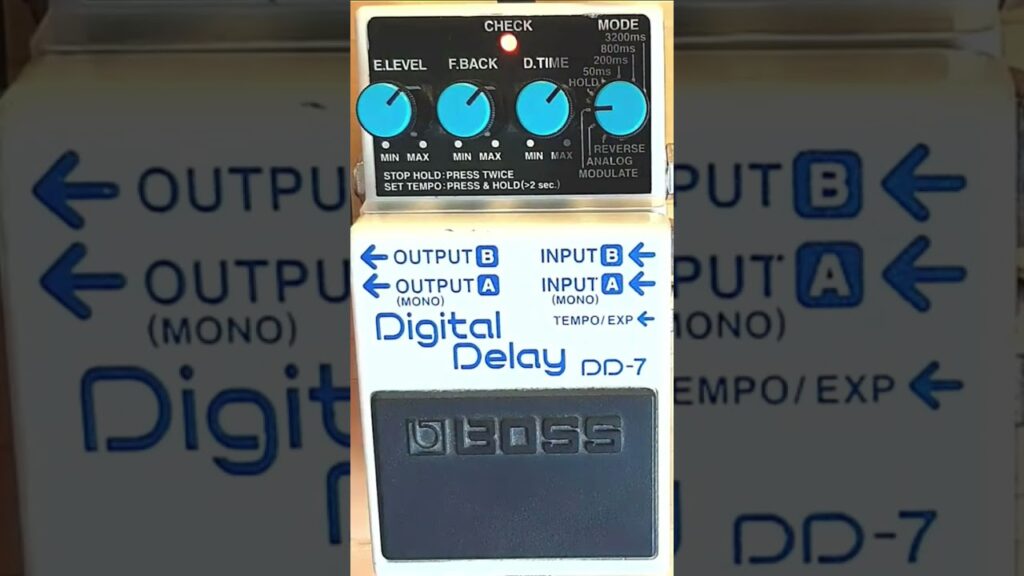 Just Video – Boss DD-7 Digital Delay Modulation Chorus #shorts #short #bosspedals #digitaldelay #delay #guitar