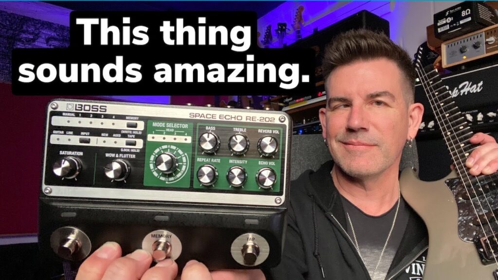 Just Video – THE BEST TAPE DELAY PEDAL EVER? BOSS RE202 SPACE ECHO